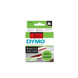 Feliratozógép szalag Dymo D1 S0720870/45807 19mmx7m, ORIGINAL, fekete/piros Feliratozógép szalag Dymo