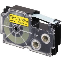Feliratozógép szalag XR-12YW1 12mmx8m Casio sárga/fekete