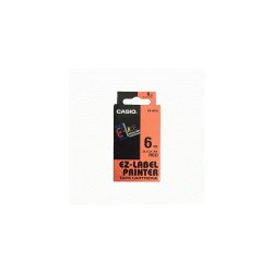 Feliratozógép szalag XR-6RD1 6mmx8m Casio piros/fekete Feliratozógép szalag Casio