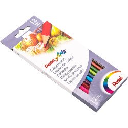 Színes ceruza készlet, hatszögletű Pentel 12 klf. szín Író- irodaszer, papíráru Pentel