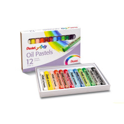 Kréta olajpasztell készlet, PHN-12U Pentel, 12 klf. szín Író- irodaszer, papíráru Pentel