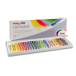 Kréta olajpasztell készlet, PHN-25U Pentel, 25 klf. szín Író- irodaszer, papíráru Pentel