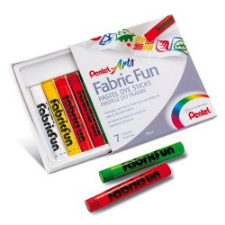 Textilkréta 7 db-os készlet PTS2-7 Pentel Író- irodaszer, papíráru Pentel