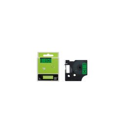 Feliratozógép szalag kompatibilis Dymo S0720740/40919 9mmx7m ECO fekete/zöld Feliratozógép szalag Eco