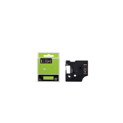 Feliratozógép szalag kompatibilis Dymo S0720610/40921 9mmx7m ECO fekete/fehér Feliratozógép szalag Eco