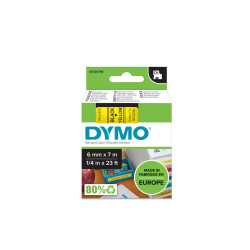 Feliratozógép szalag Dymo D1 S0720790/43618 6mmx7m, ORIGINAL, fekete/sárga Feliratozógép szalag Dymo