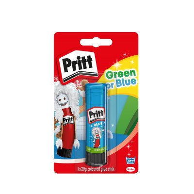 Ragasztóstift 20g. green or blue Pritt bliszteres
