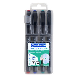Alkoholos marker 1mm, CD/DVD Liner M Centropen 4606 4-es klt Író- irodaszer, papíráru Centropen
