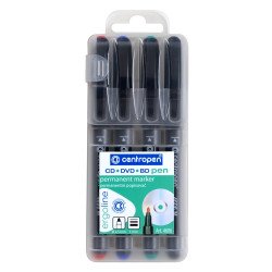 Alkoholos marker 1mm, CD/DVD Liner M Centropen 4606 4-es klt Író- irodaszer, papíráru Centropen