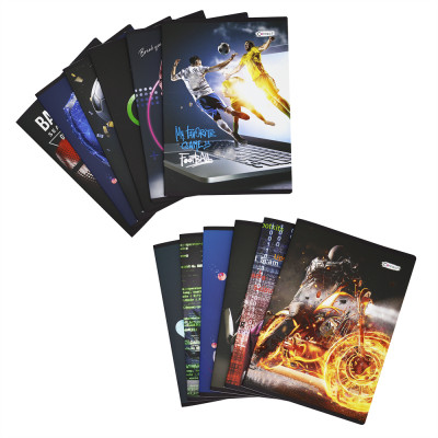 Füzet A5, 40lap, kockás 80g. Connect Matt + UV lakk borító, Füzet A5, 40lap, kockás 80g. Connect Matt + UV lakk borító,