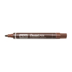 Alkoholos marker fém testű 4,3mm kerek hegyű N50-EE Pentel Extreme barna Író- irodaszer, papíráru Pentel