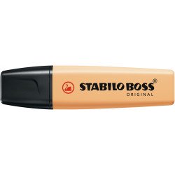 Szövegkiemelő 2-5mm, vágott hegyű, STABILO Boss original Pastel fakó narancs Író- irodaszer, papíráru Stabilo