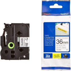 Feliratozógép szalag, Brother TZES261 36mmx8m ORIGINAL fekete/fehér Feliratozógép szalag Brother
