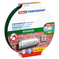 Ragasztószalag, rögzítószalag kültéri 19mmX5m PowerBond Tesa Javítás, ragasztás, csomagolás Tesa