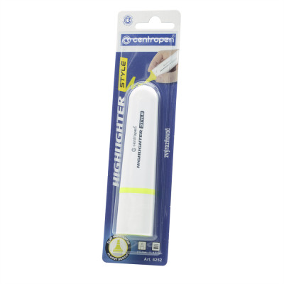 Szövegkiemelő 1-4,6mm, vágott hegyű, Centropen 6252 neon sárga Szövegkiemelő 1-4,6mm, vágott hegyű, Centropen 6252 neon sárga