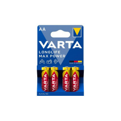 Elem AA ceruza LR06 Longlife Max Power 4 db/csomag, Varta Elem, akkumulátor, töltő Varta