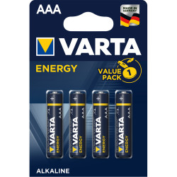 Elem AAA mikro LR03 Energy 4 db/csomag, Varta Elem, akkumulátor, töltő Varta