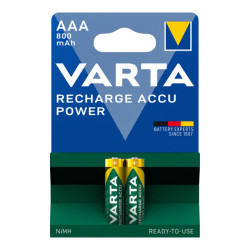 Elem tölthető akku AAA mikro 800 mAH Power 2 db/csomag, Varta