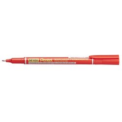 Alkoholos marker 1,2mm NF450-B Pentel vékony hegyű OHP S piros Író- irodaszer, papíráru Pentel