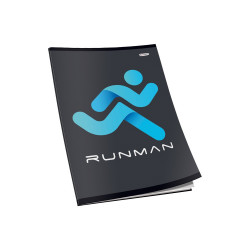 Füzet A4, 40lap, sima 80g. Connect Matt + UV lakk borító,