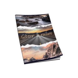 Füzet A4, 40lap, sima 80g. Connect Matt + UV lakk borító,