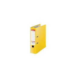 Iratrendező A4, 8cm, PP élvédő sínnel, Esselte Standard Plus Vivida sárga Iratrendező Esselte