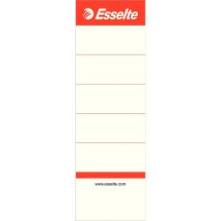Cserecímke iratrendezőhöz, kétoldalas 50x158mm, Esselte fehér 10 db/csom