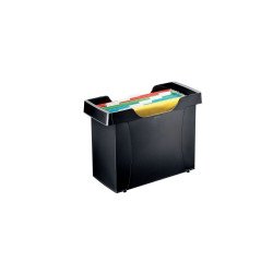 Függőmappa tároló, műanyag 5 db függőmappával Leitz Plus fekete Függőmappa Leitz