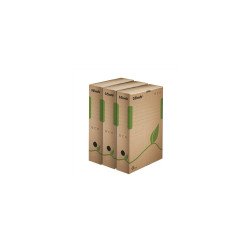 Archiváló doboz A4, 80mm, újrahasznosított karton Esselte Eco barna Archiválás Esselte