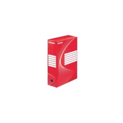 Archiváló doboz A4, 100mm, karton Esselte Boxycolor piros Archiválás Esselte