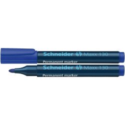 Alkoholos marker 1-3mm, kerek végű Schneider Maxx 130 kék Író- irodaszer, papíráru Schneider