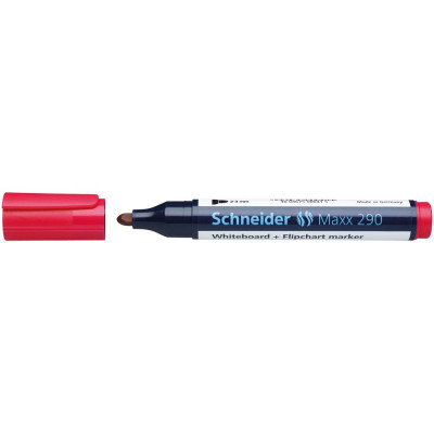 Tábla- és flipchart marker 2-3mm, kerek végű Schneider Maxx 290 piros Tábla- és flipchart marker 2-3mm, kerek végű Schneider Maxx 290 piros