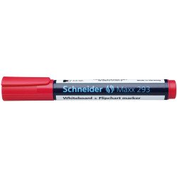 Tábla- és flipchart marker 2-5mm, vágott végű Schneider Maxx 293 piros Író- irodaszer, papíráru Schneider