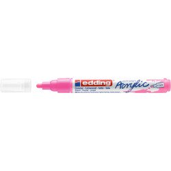 Akril marker 2-3mm, Edding 5100 neon rózsaszín Dekormarker Edding