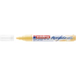 Akril marker 2-3mm, Edding 5100 pasztell sárga Dekormarker Edding