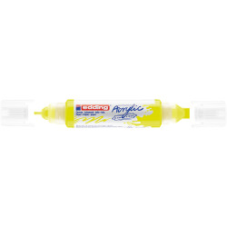 Akril marker 2-3mm, és 5-10mm, 3D kétvégű Edding 5400 neon sárga Dekormarker Edding
