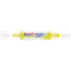 Akril marker 2-3mm, és 5-10mm, 3D kétvégű Edding 5400 neon sárga Dekormarker Edding