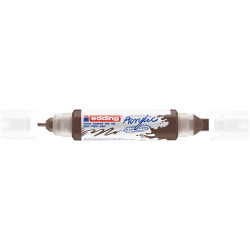 Akril marker 2-3mm, és 5-10mm, 3D kétvégű Edding 5400 barna Dekormarker Edding