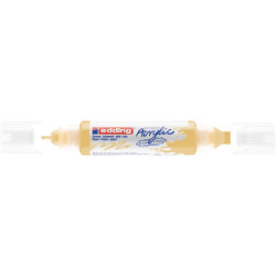 Akril marker 2-3mm, és 5-10mm, 3D kétvégű Edding 5400 pasztell citromsárga Dekormarker Edding