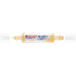 Akril marker 2-3mm, és 5-10mm, 3D kétvégű Edding 5400 pasztell citromsárga Dekormarker Edding