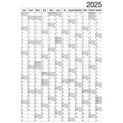 Plakátnaptár 2 oldalas éves tervezővel 980x680mm, Realsystem 2026. Író- irodaszer, papíráru Realsystem