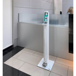 Adagoló állomás kézfertőtlenítőhöz, pedálos Durable, fehér