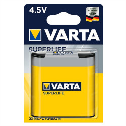 Elem 4,5V 3LR12 Superlife féltartóslapos 1 db/csomag, Varta