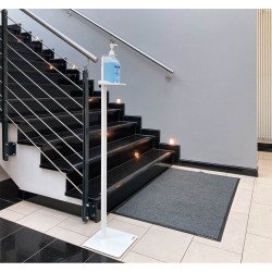 Adagoló állomás kézfertőtlenítőhöz, állványos, Durable Basic, fehér