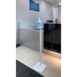 Adagoló állomás kézfertőtlenítőhöz, állványos, Durable Basic, fehér
