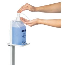 Adagoló állomás kézfertőtlenítőhöz, állványos, Durable Basic, fehér Adagolók, tárolók, gépek Durable