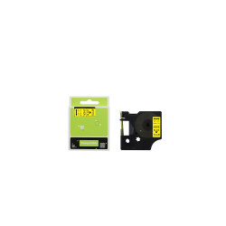 Feliratozógép szalag kompatibilis Dymo S0720730/40918 9mmx7m ECO fekete/sárga Feliratozógép szalag Eco
