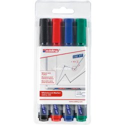 Táblamarker készlet, 1,5-3mm, kerek Edding 360, 4 klf. szín Író- irodaszer, papíráru Edding