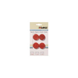 Mágnes 32mm, 4 db/csomag, Dahle piros Irodatechnika, kellékei Dahle