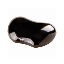 Csuklótámasz, mini, géltöltésű, Fellowes® Crystal Gel, fekete Ergonómia Fellowes